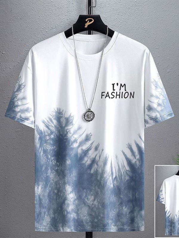Herren-Kurzarm-T-Shirt aus Eisseide