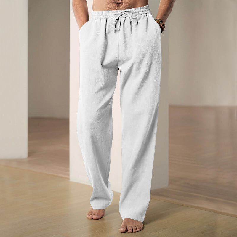 Herren Leinen-Freizeithose – Leicht, Modern & Stilvoll | Luftige Sommerhose mit Relax-Fit