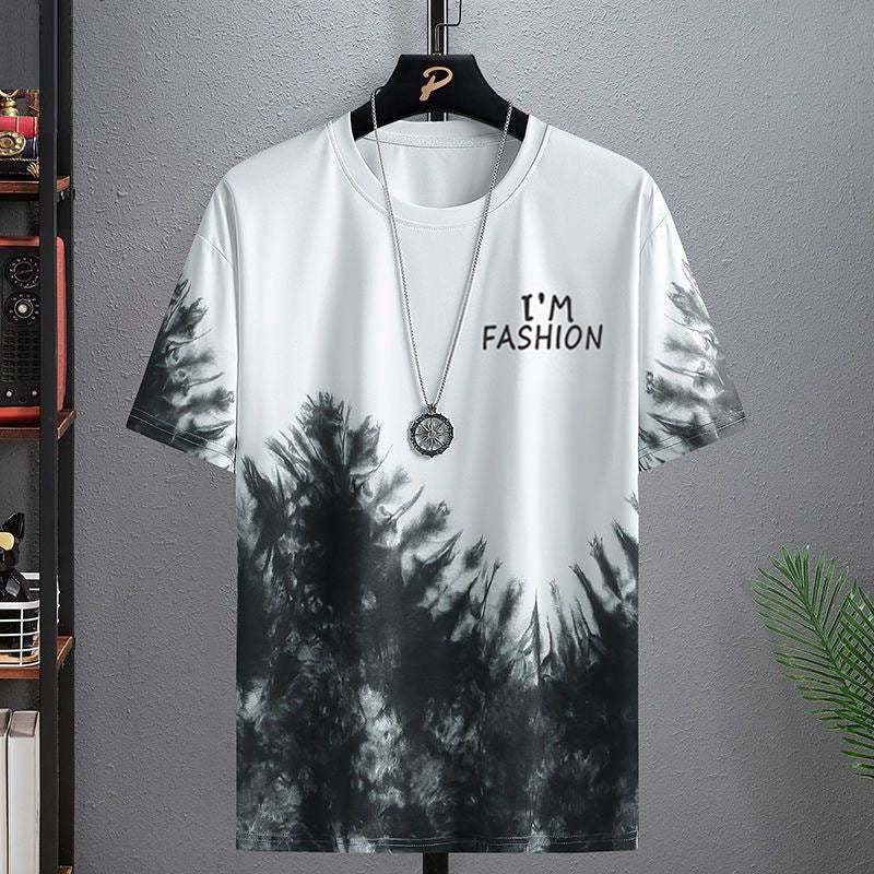 Herren-Kurzarm-T-Shirt aus Eisseide