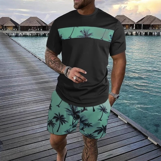 Herren Sommer Set – Sunset Palm Edition