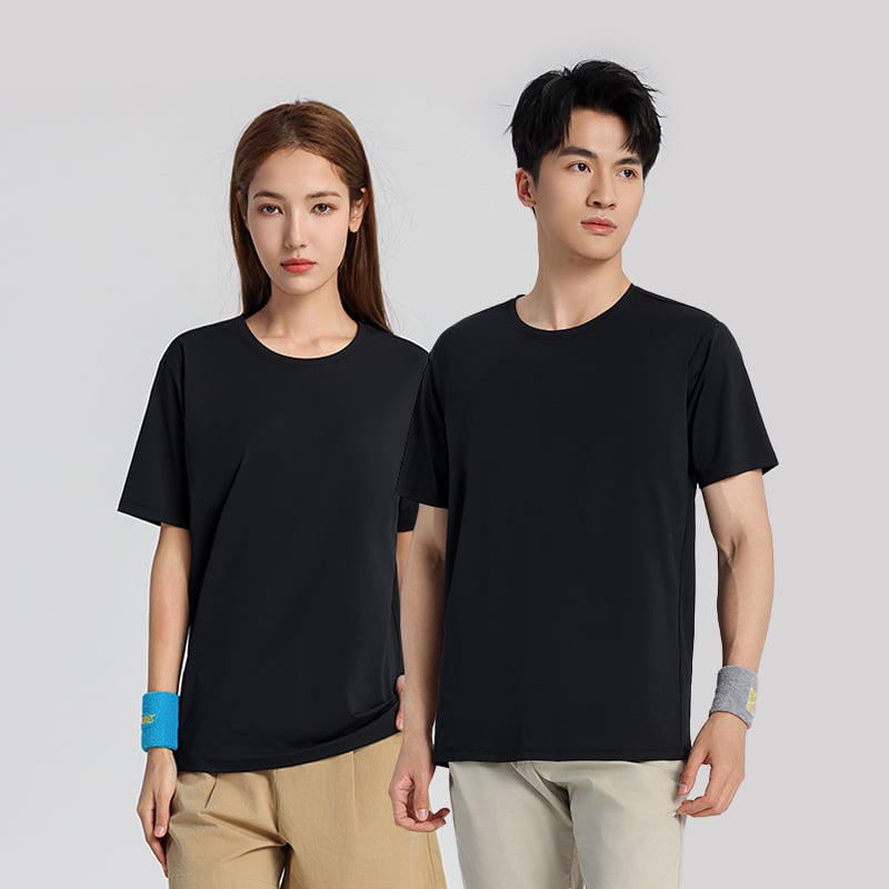 Lockeres T-Shirt mit Rundhalsausschnitt und kurzen Ärmeln