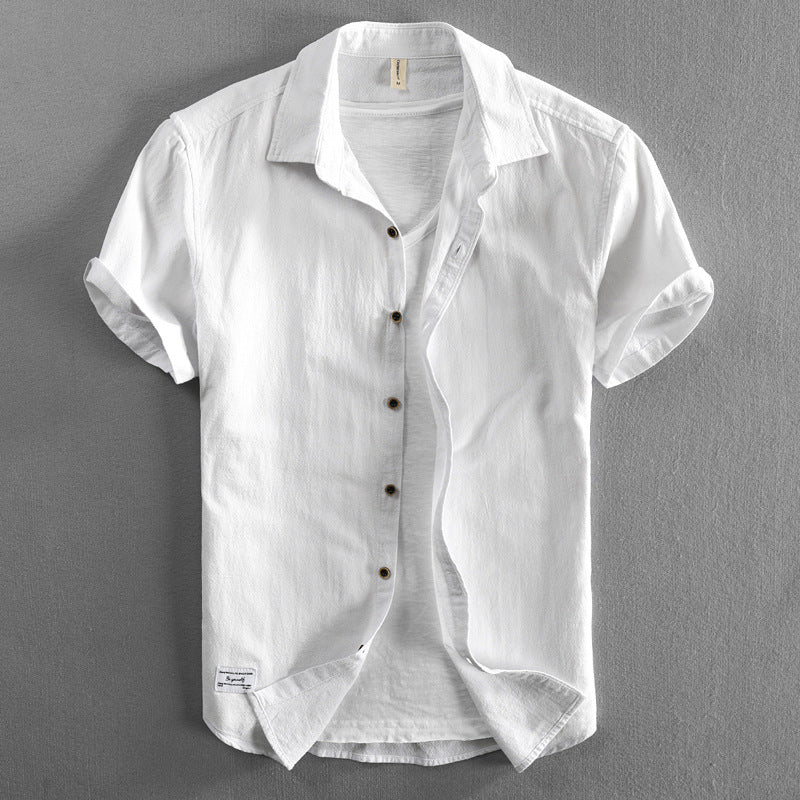 Herren Sommerhemd – Dunkelblau, Elegant & Kühlend | Knitterfrei & Stilvoll für Alltag & Büro