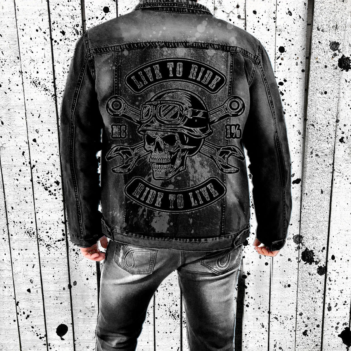 Herren Jeansjacke – Urban, Rebellisch & Zeitlos | Schwarze Denimjacke im Streetstyle-Look