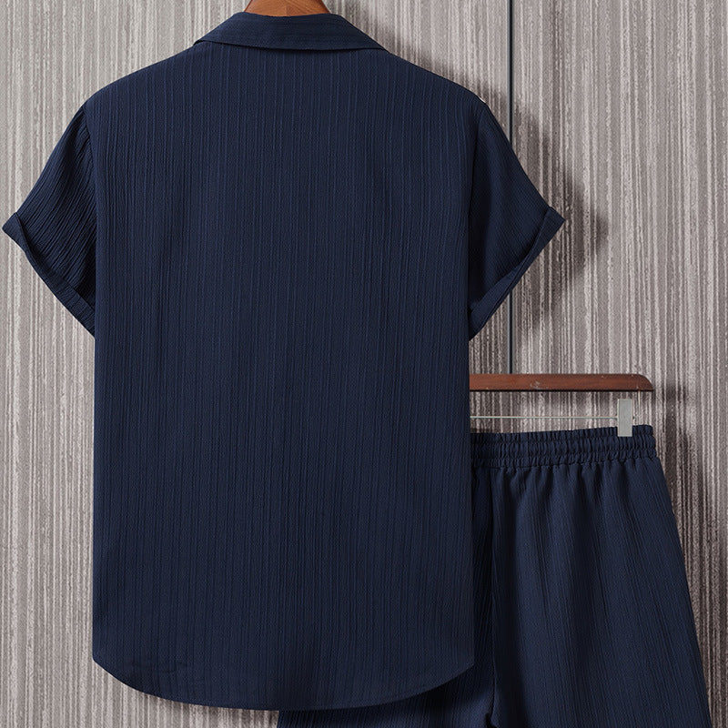Herren Sommer Set – Linen Breeze Edition im strukturierten Design
