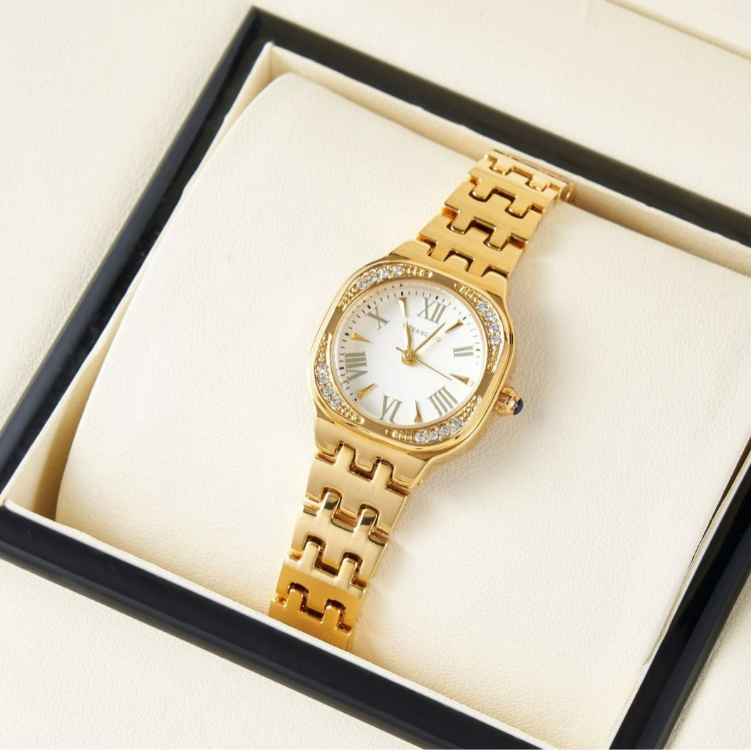Hanetes Select Pure Elegance – Zeitlose Damen-Armbanduhr aus Edelstahl in Gold, Silber & Roségold