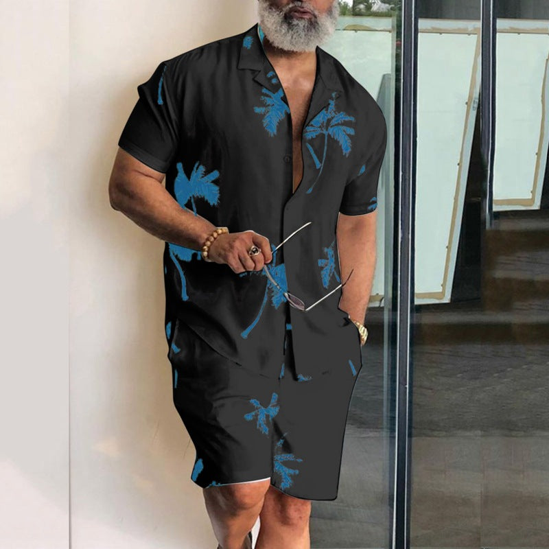 Herren Sommer Set – Palm Paradise Edition in Weiß