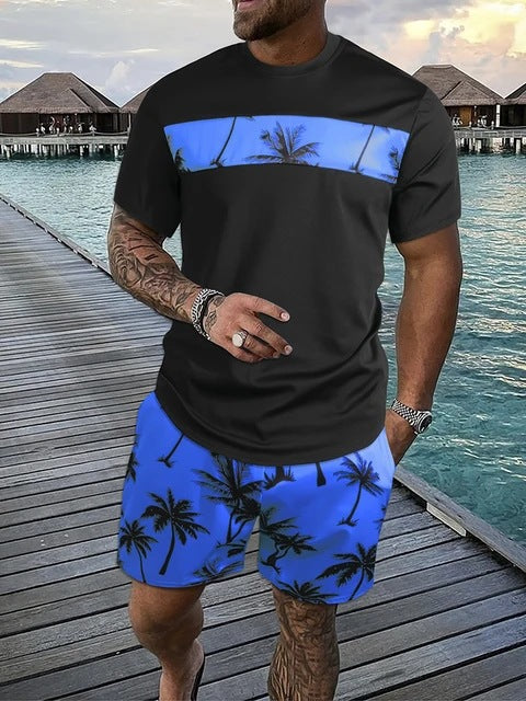 Herren Sommer Set – Sunset Palm Edition