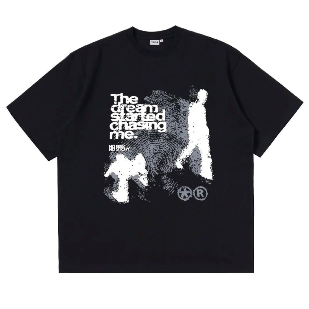 Herren-T-Shirt aus Baumwolle mit Vintage-Print