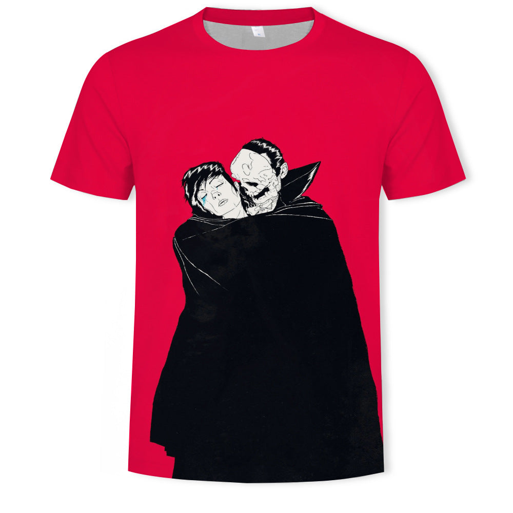 Escape the Undead ? 3D Horror Print T-Shirt für Herren | 100 % Baumwolle