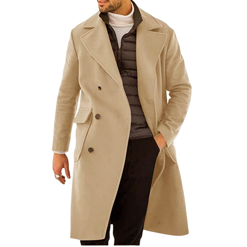 Herren Wollmantel ? Zeitloser Slim-Fit Stil mit urbaner Eleganz