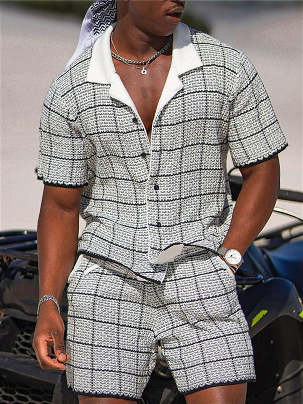 Herren Sommer Set – Urban Elegance Edition im 3D-Design