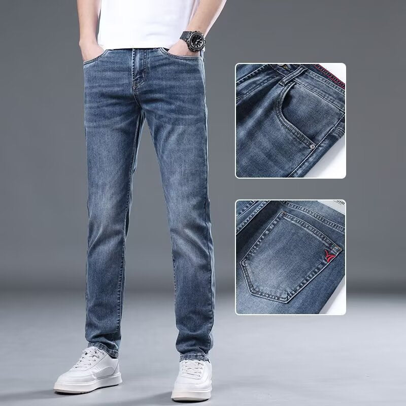 Herren Sommerjeans aus Eisseide – Atmungsaktiv, Elastisch & Leicht | Perfekt für warme Tage