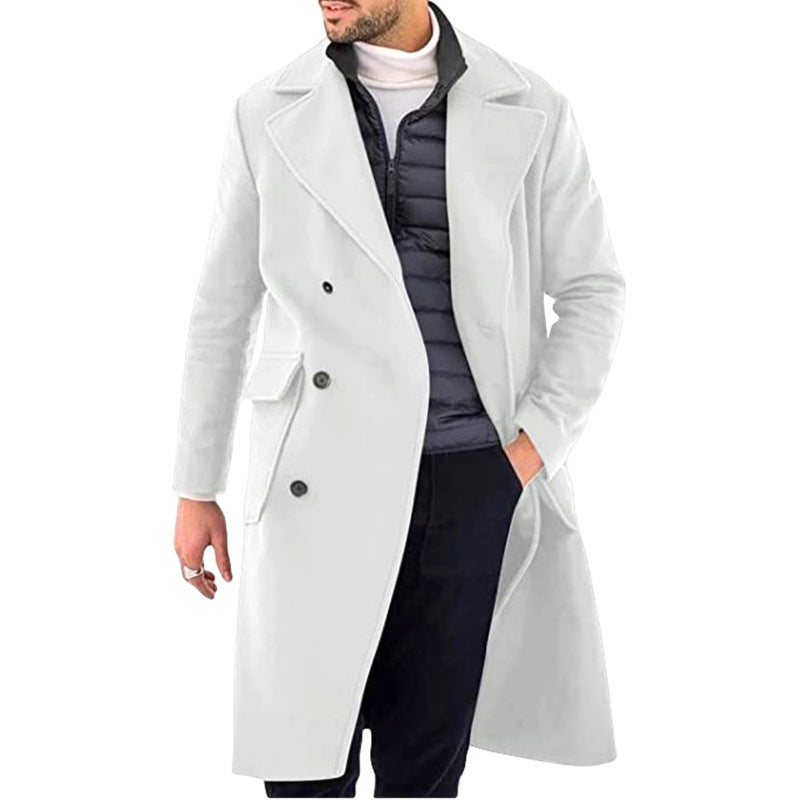 Herren Wollmantel ? Zeitloser Slim-Fit Stil mit urbaner Eleganz