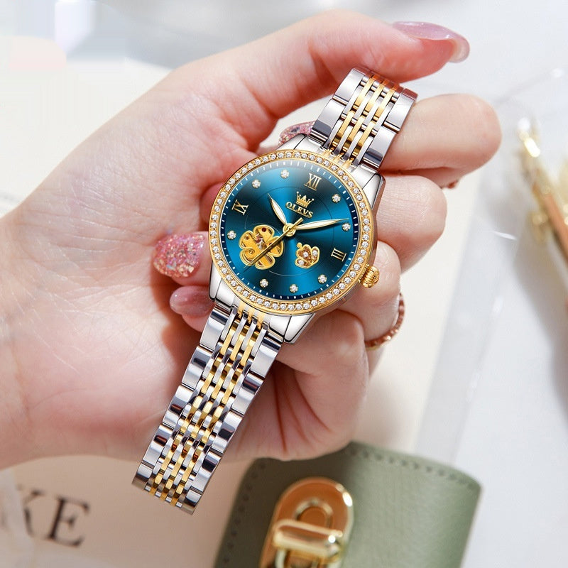 Hanetes Select Lumière – Damen-Armbanduhr aus Edelstahl mit edlem Glanz & modernem Design