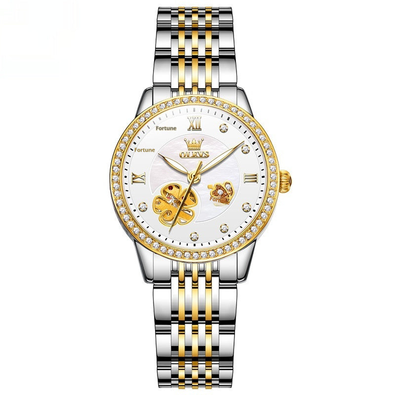 Hanetes Select Lumière – Damen-Armbanduhr aus Edelstahl mit edlem Glanz & modernem Design