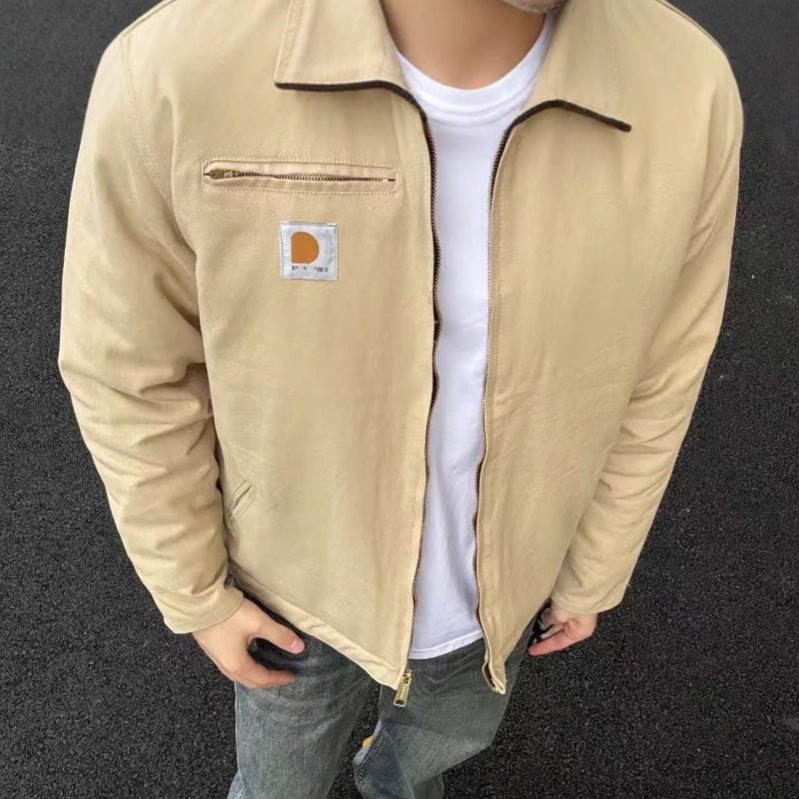 Herren Retro Detroit Jacke – Winddicht, Stylisch & Robust | Klassisches Workwear-Design mit modernem Komfort