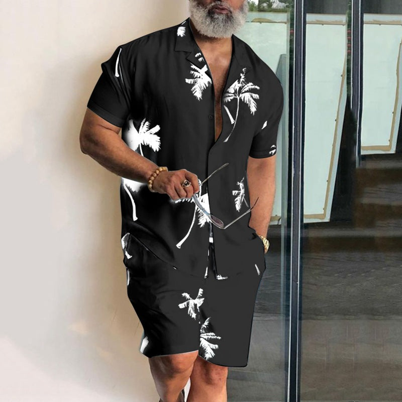 Herren Sommer Set – Palm Paradise Edition in Weiß