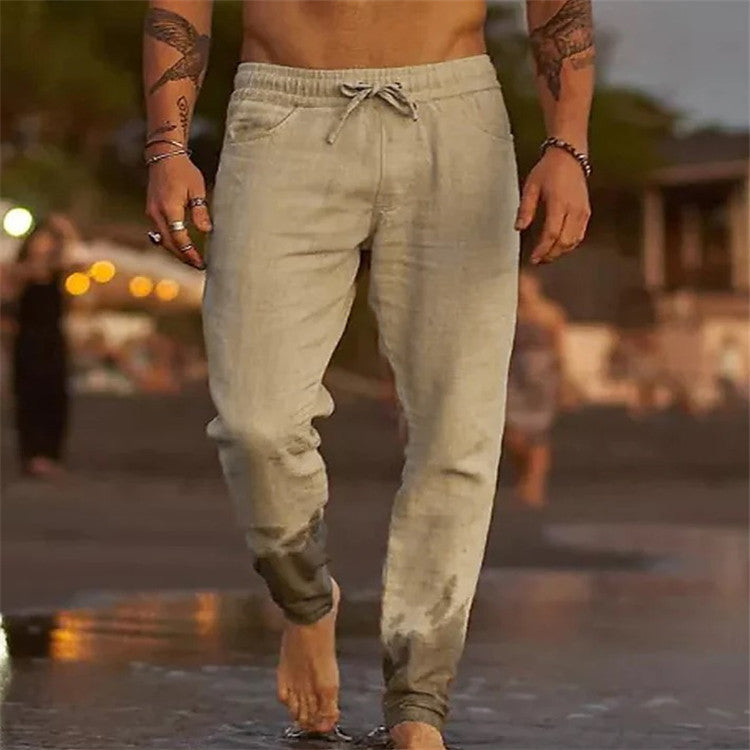 Herren Sommer-Freizeithose – Leicht, Modern & Bequem | Atmungsaktive Hose mit Kordelzug