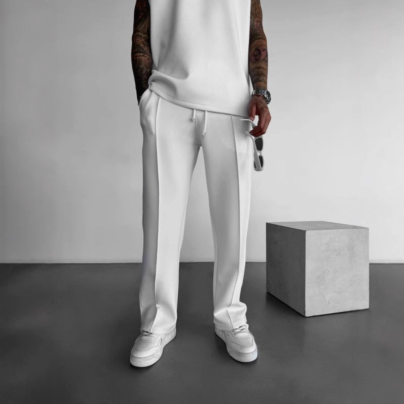 Herren Freizeithose – Elegant, Modern & Vielseitig | Luftige Straight-Fit Hose aus Premium-Polyester