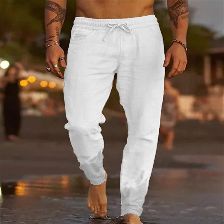 Herren Sommer-Freizeithose – Leicht, Modern & Bequem | Atmungsaktive Hose mit Kordelzug