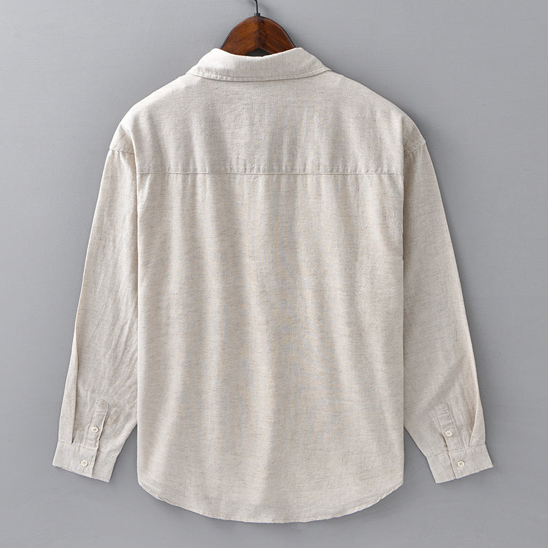 Herren Leinenhemd - Elegant & Atmungsaktiv | Langarm mit Relaxed Fit