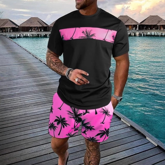 Herren Sommer Set – Sunset Palm Edition