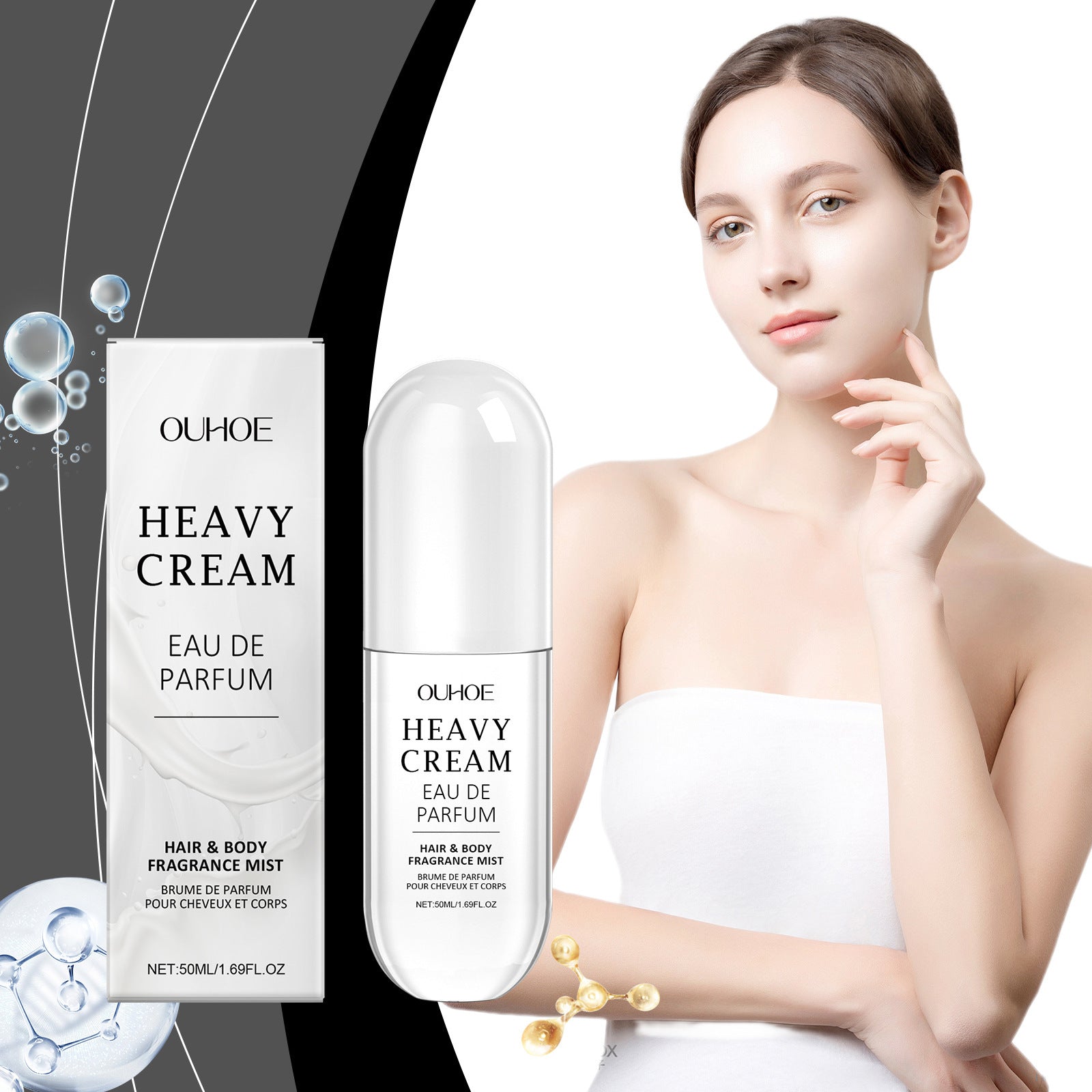 Hanetes Select „Milky Charm Essence“ – Sanftes Eau de Parfum mit Milch & Jasminextrakt (50 ml)