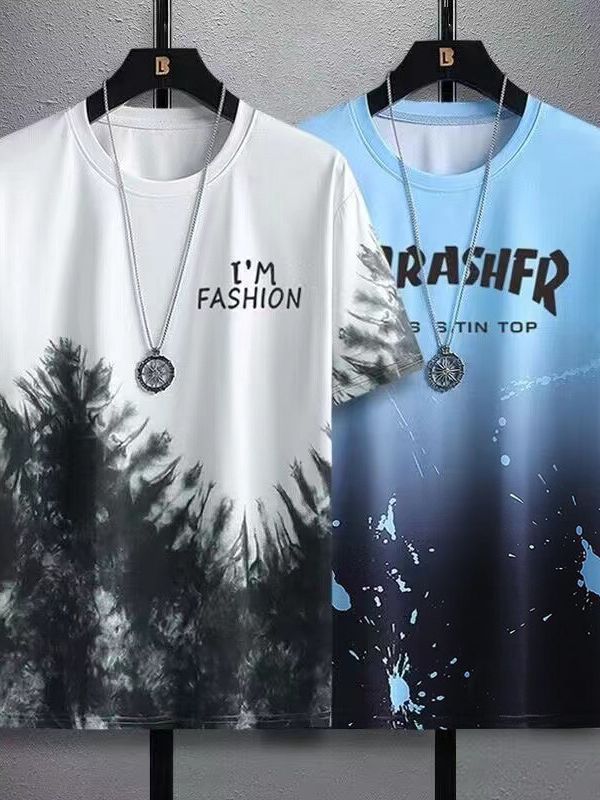 Herren-Kurzarm-T-Shirt aus Eisseide