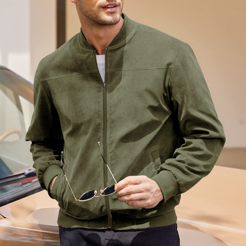 Herren Wildlederjacke – Elegant, Modern & Vielseitig | Retro-Look mit Stilgefühl