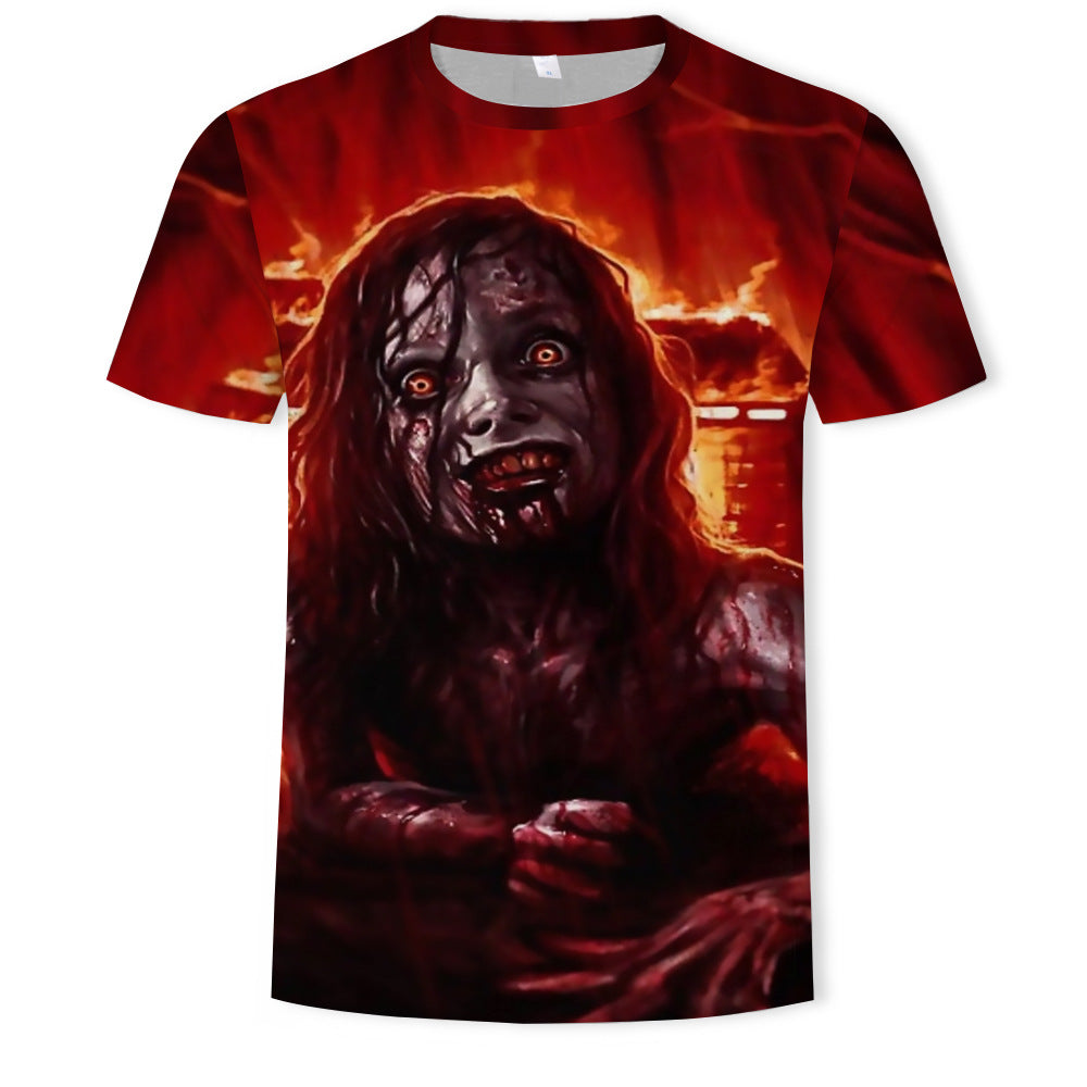 Escape the Undead ? 3D Horror Print T-Shirt für Herren | 100 % Baumwolle
