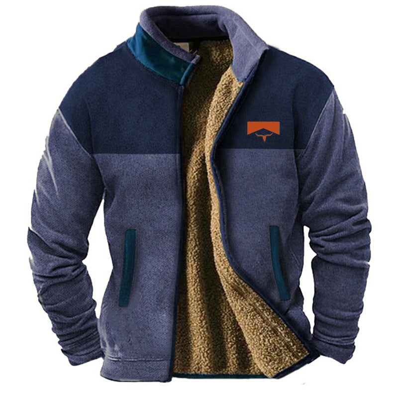 Herren Fleece Winterjacke – Warm, Weich & Stilvoll | Trendiges Design für kalte Tage