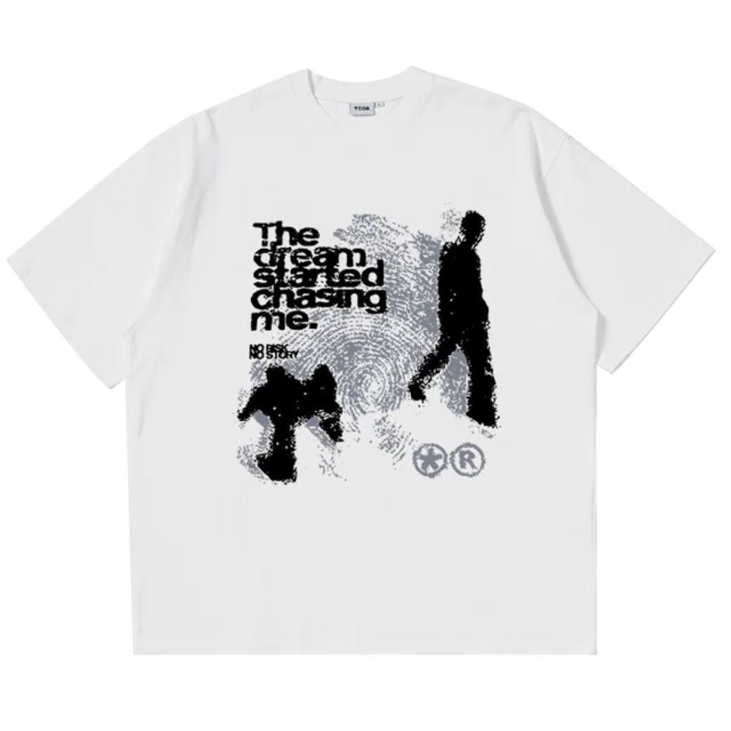 Herren-T-Shirt aus Baumwolle mit Vintage-Print