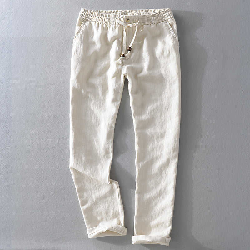 Herren Leinenhose – Natürlich, Leicht & Stilvoll | Sommerliche Freizeithose aus 100 % Leinen