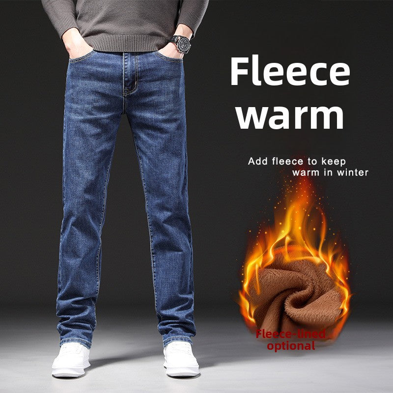 Herren Thermo-Jeans – Gefütterte Slim-Fit Winterhose | Stilvoll, Warm & Bequem