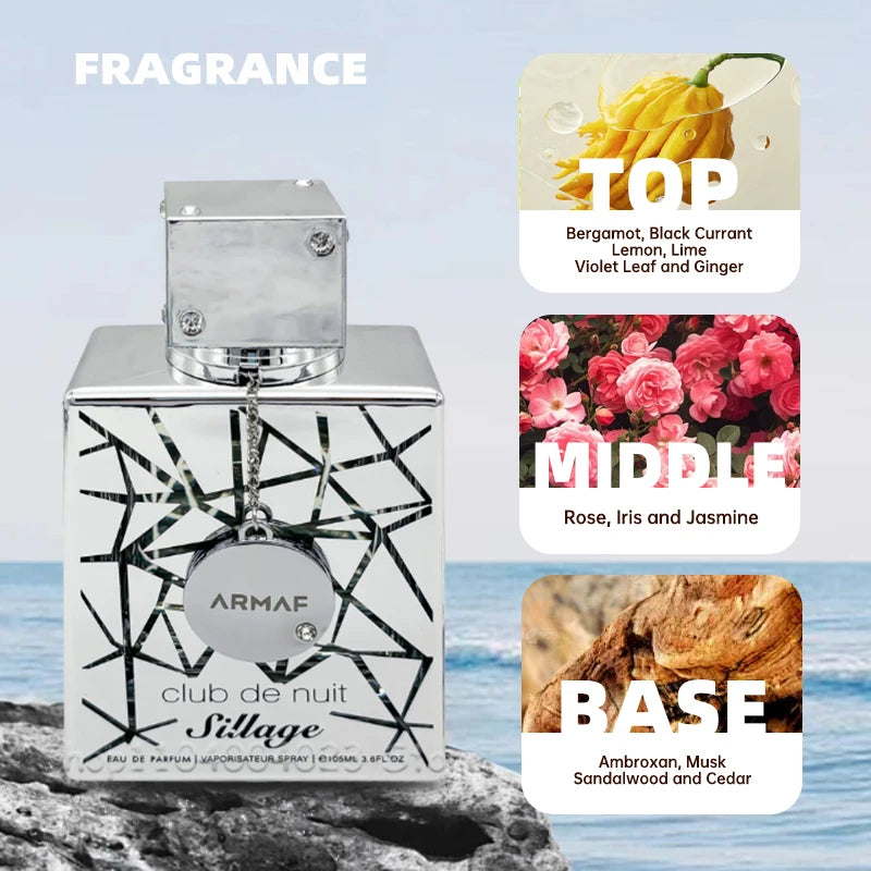 Hanetes Select „Club de Nuit Intense Man“ – Eau de Parfum (105 ml) mit Gratis-Nachfüllflakon – Charisma & Kraft in jeder Note