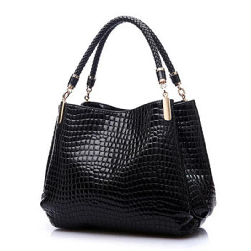 Hanetes Select „Croc Deluxe Tote“ – Exklusive Damen Handtasche in edler Krokodil-Optik – Luxus trifft auf Stil & Eleganz