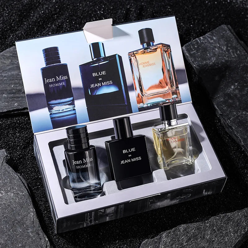 Hanetes Select „Wild Essence Gift Set“ – 3×30 ml Eau de Toilette – Luxuriöses Duftset für Herren mit langanhaltendem, maskulinem Charakter