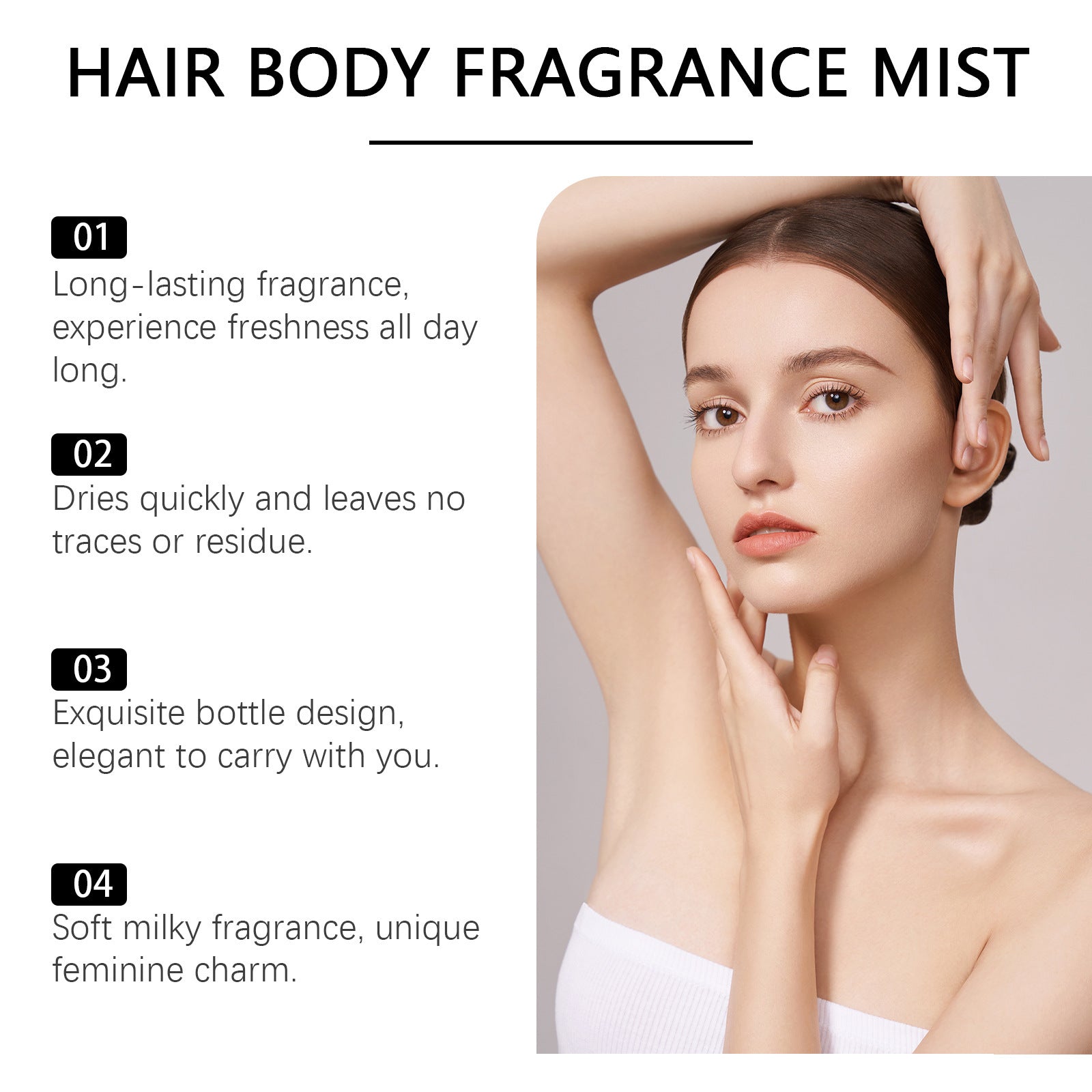 Hanetes Select „Milky Charm Essence“ – Sanftes Eau de Parfum mit Milch & Jasminextrakt (50 ml)