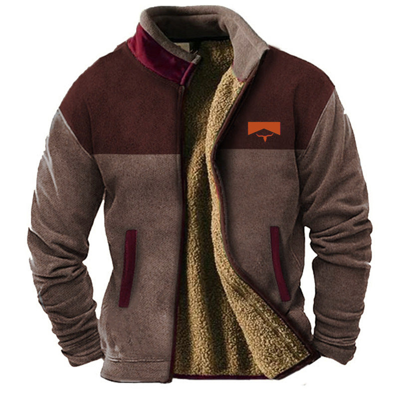 Herren Fleece Winterjacke – Warm, Weich & Stilvoll | Trendiges Design für kalte Tage