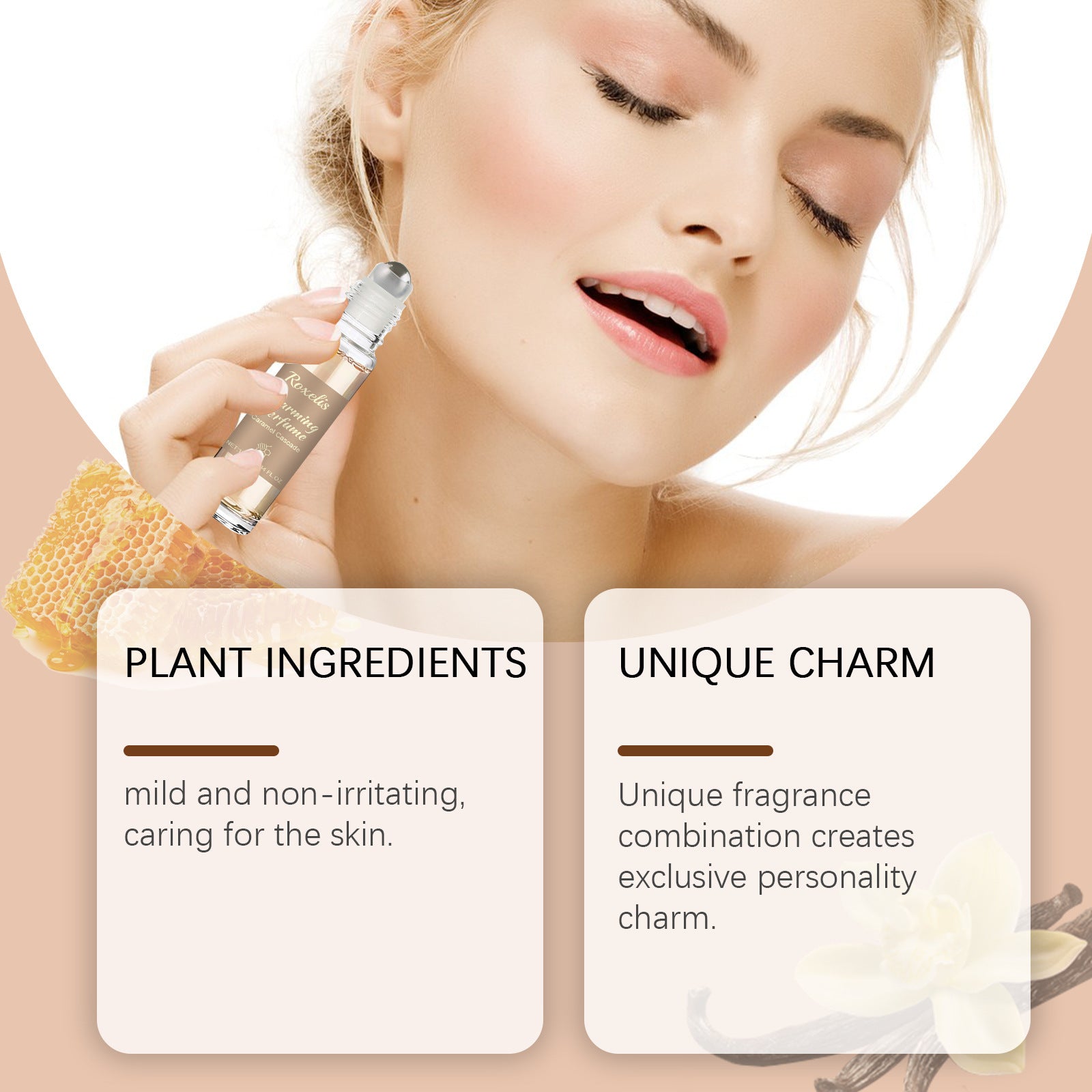 Hanetes Select „Caramel Honey Essence“ – Leichtes Eau de Parfum mit süßem Honig & Vanilleduft (10 ml)
