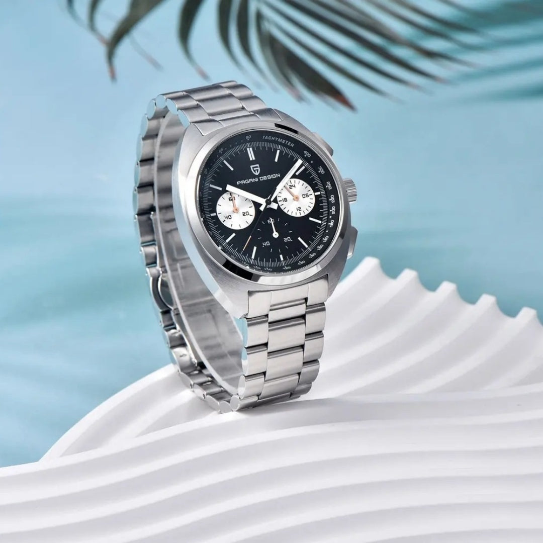 Hanetes Select ChronoSport – Herren Edelstahl-Armbanduhr mit sportlich-elegantem Design
