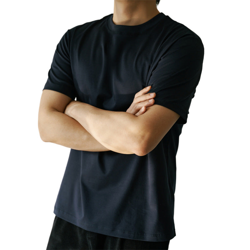 Herren-T-Shirt aus merzerisierter Baumwolle