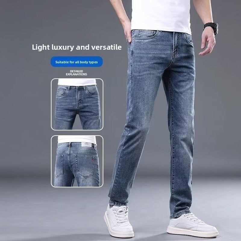 Herren Sommerjeans aus Eisseide – Atmungsaktiv, Elastisch & Leicht | Perfekt für warme Tage